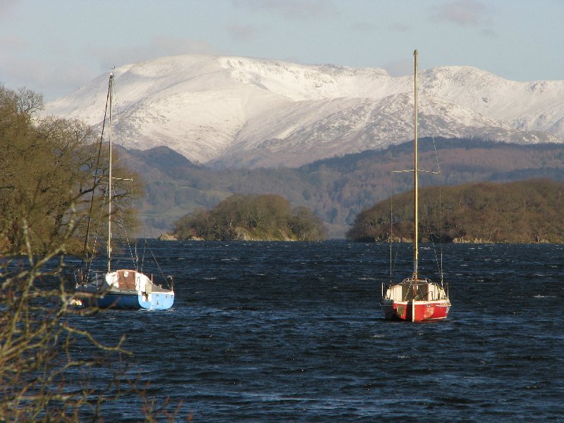 Winter sailing on Coniston Water